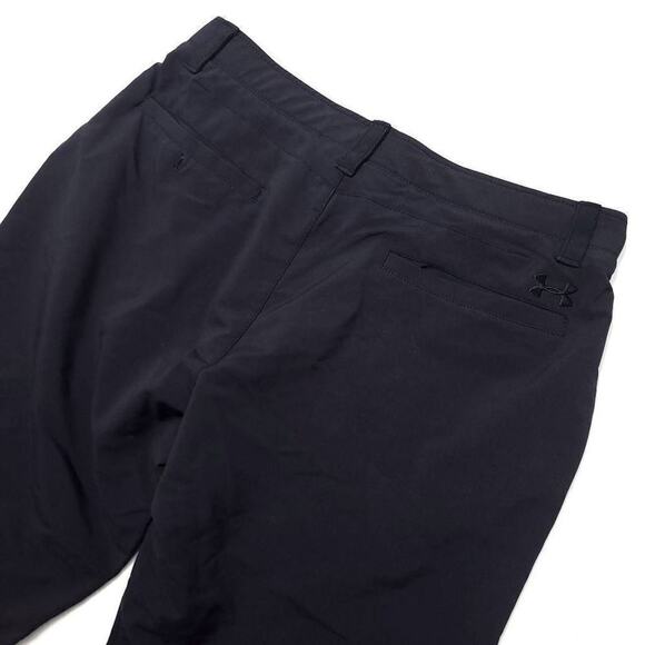 (2) Under Armour Golf Pants Mens 34x29 Black Performance Athletic Flat Front EUC - Picture 7 of 7